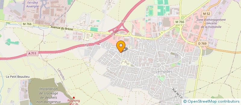 localisation de l'entreprise SCI CHICOUTELLERIE  LEMPDES