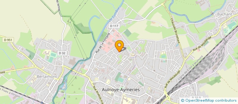 localisation de l'entreprise SCI CHIESA  AULNOYE-AYMERIES