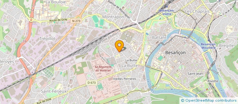 localisation de l'entreprise SCI CHIFFLET  BESANCON