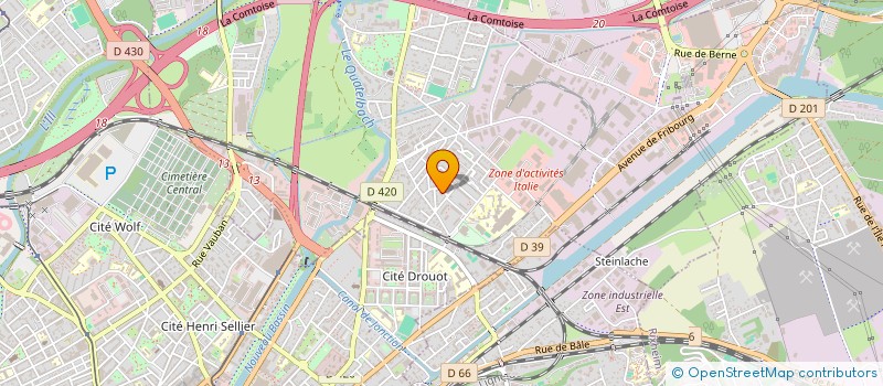 localisation de l'entreprise SCI CHIHEB  ILLZACH