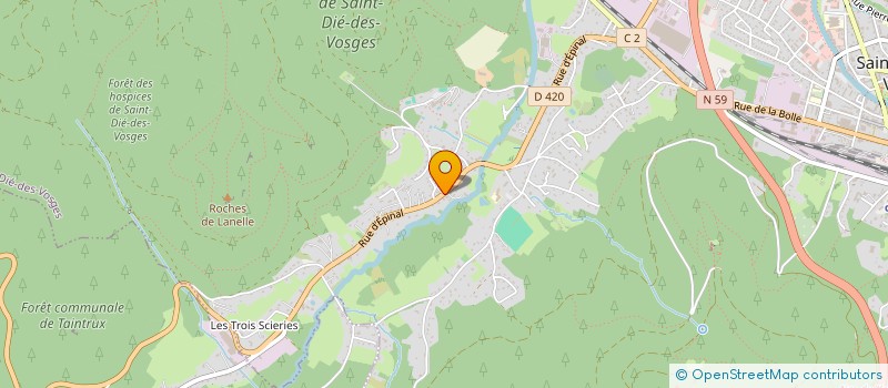 localisation de l'entreprise SCI CHIKO à SAINT-DIE-DES-VOSGES