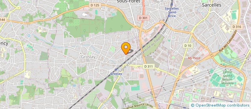 localisation de l'entreprise SCI CHILDHOME  GROSLAY