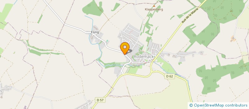 localisation de l'entreprise SCI CHINEAUD  RODEMACK