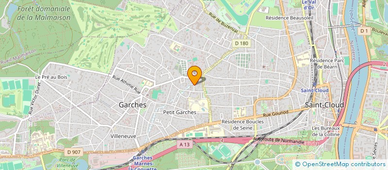 localisation de l'entreprise SCI CHINGATCHOUK à GARCHES