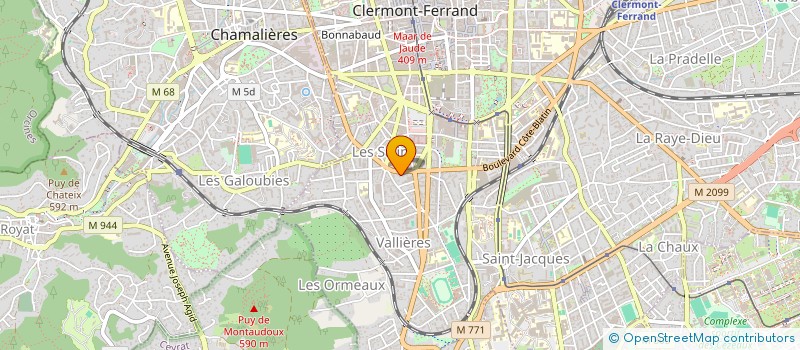 localisation de l'entreprise SCI CHINON  CLERMONT FERRAND