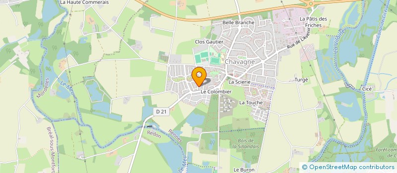 localisation de l'entreprise SCI CHIPETTE  CHAVAGNE