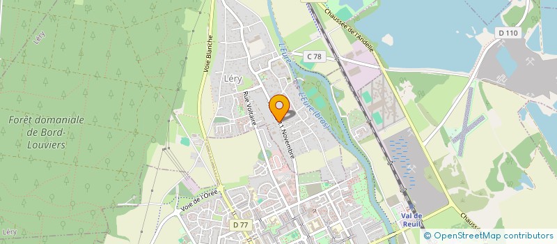 localisation de l'entreprise SCI CHIQUETTE ET PAPILLON  LERY