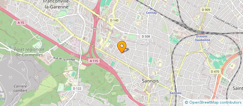 localisation de l'entreprise SCI CHIR  SANNOIS