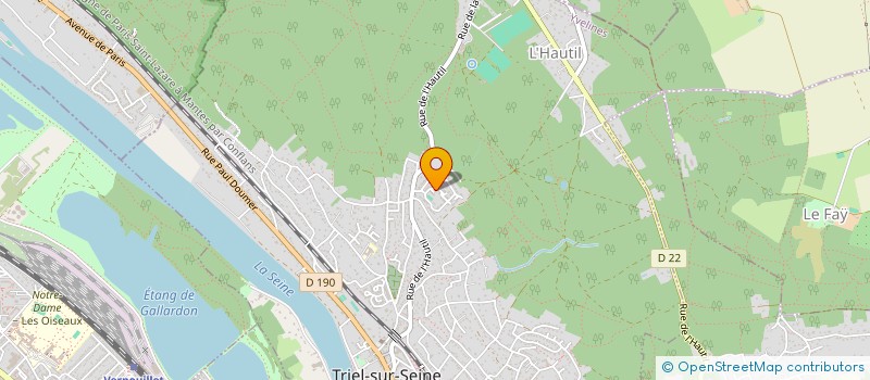 localisation de l'entreprise SCI CHIRAC RIGO  TRIEL-SUR-SEINE