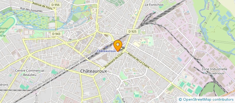 localisation de l'entreprise SCI CHIRAULT FRERES à CHATEAUROUX