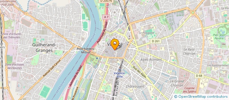 localisation de l'entreprise SCI CHIRDENT à VALENCE