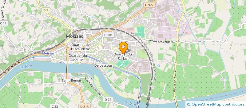 localisation de l'entreprise SCI CHIRELLE  MOISSAC