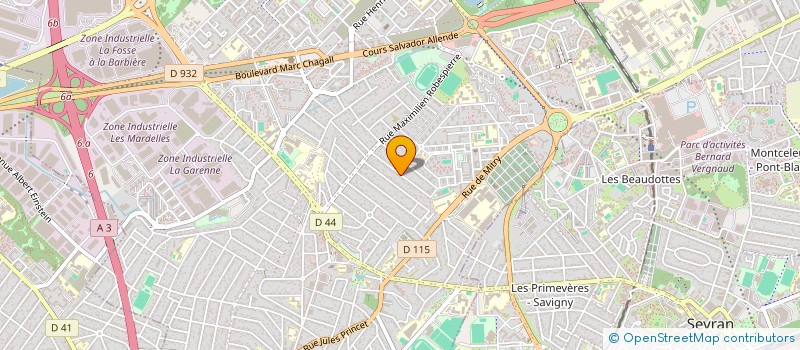 localisation de l'entreprise SCI CHIRISSTY à AULNAY-SOUS-BOIS