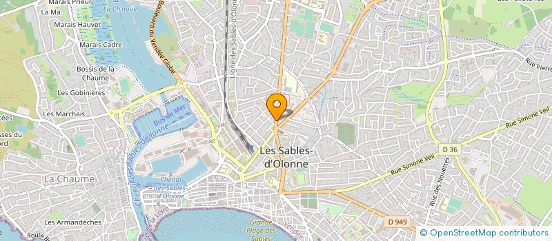 localisation de l'entreprise SCI CHIRON à LES SABLES D'OLONNE