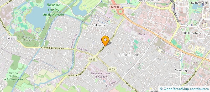 localisation de l'entreprise SCI CHIRON à TOULOUSE
