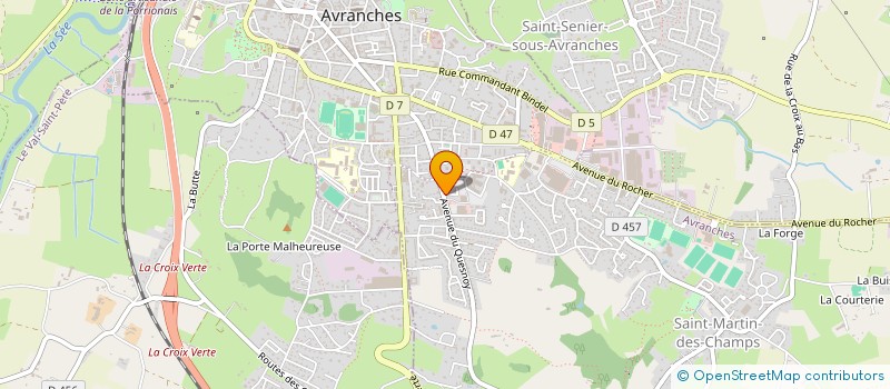 localisation de l'entreprise SCI CHIRON  AVRANCHES