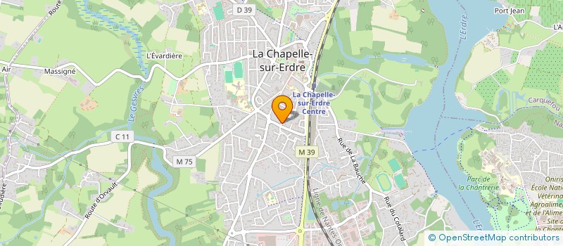 localisation de l'entreprise SCI CHIRON ET ASSOCIES  LA CHAPELLE-SUR-ERDRE