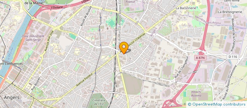 localisation de l'entreprise SCI CHIRON-VALLEE  ANGERS