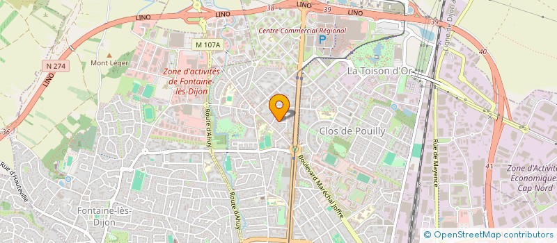 localisation de l'entreprise SCI CHIRPEDIATRIQUE à DIJON