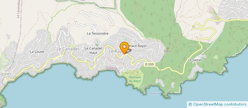 localisation de l'entreprise SCI CHISEM à RAYOL-CANADEL-SUR-MER