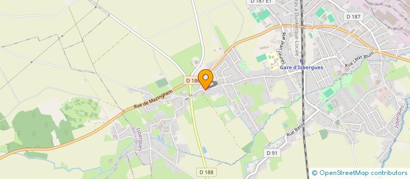 localisation de l'entreprise SCI CHIVA DES BAS CHAMPS  ISBERGUES