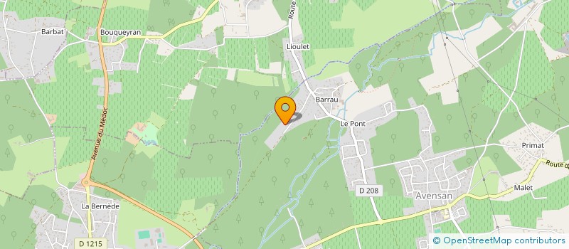 localisation de l'entreprise SCI CHLENA  AVENSAN