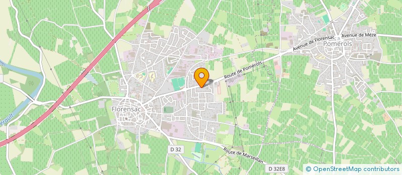 localisation de l'entreprise SCI CHLIJUMA  FLORENSAC