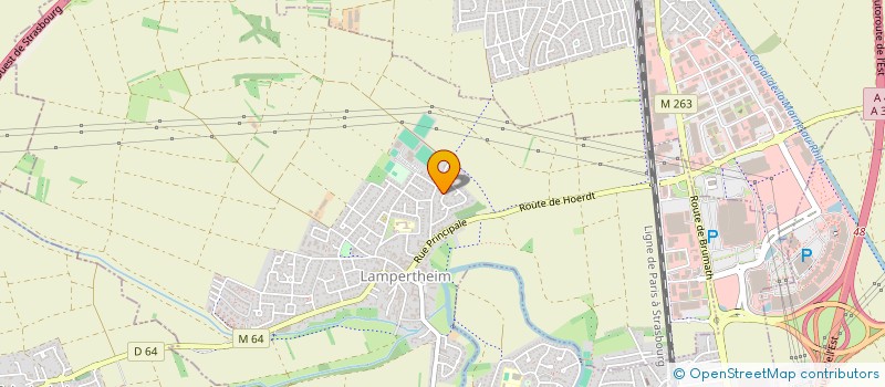 localisation de l'entreprise SCI CHLO FA  LAMPERTHEIM