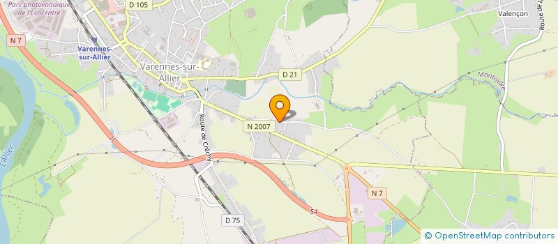 localisation de l'entreprise SCI CHLOE  VARENNES-SUR-ALLIER