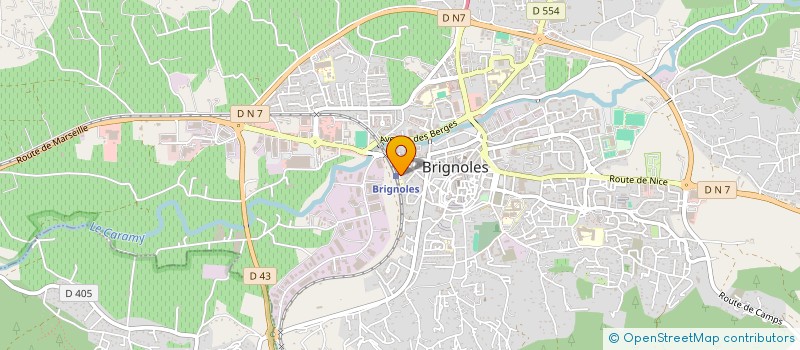 localisation de l'entreprise SCI CHLOE à BRIGNOLES