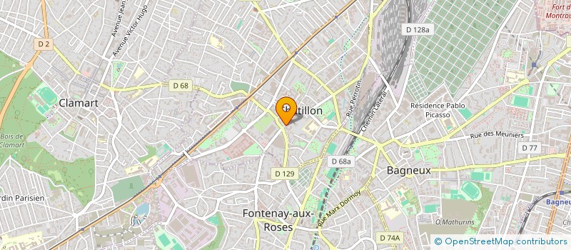 localisation de l'entreprise SCI CHLOE  CHATILLON