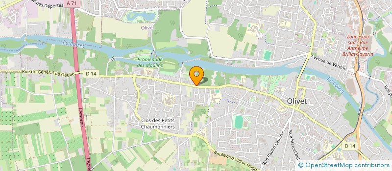 localisation de l'entreprise SCI CHLOE  OLIVET