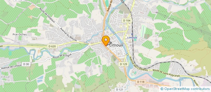 localisation de l'entreprise SCI CHLOE  LIMOUX