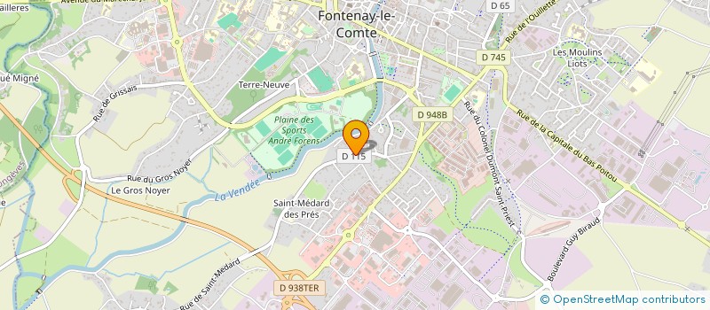 localisation de l'entreprise SCI CHLOE  FONTENAY-LE-COMTE