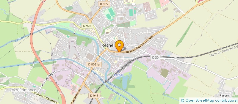 localisation de l'entreprise SCI CHLOE ET ADELINE  RETHEL