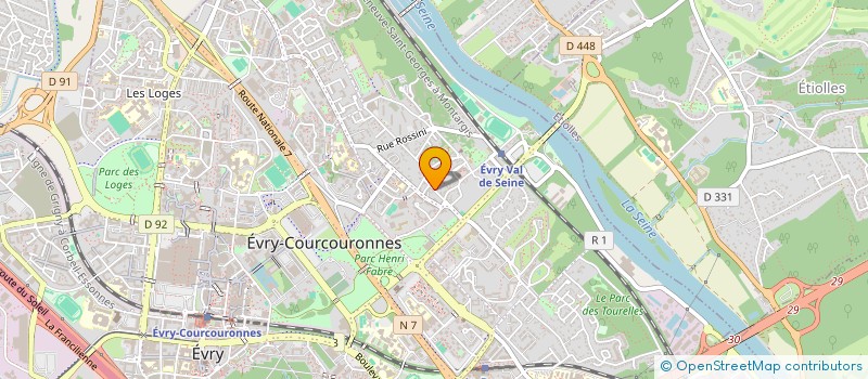 localisation de l'entreprise SCI CHLOE & GIANNI à EVRY-COURCOURONNES