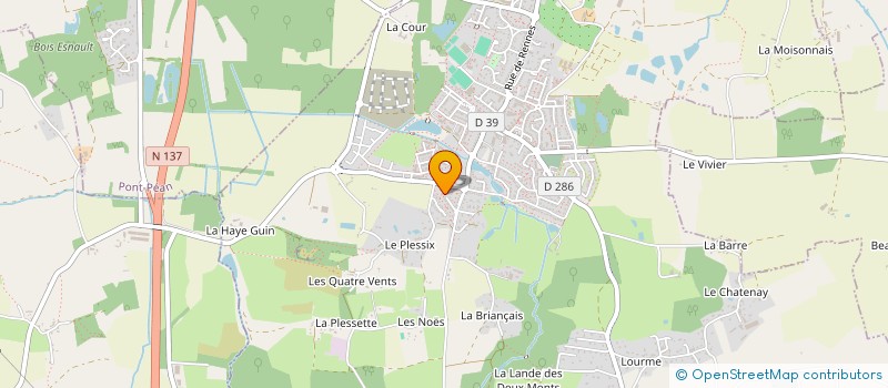 localisation de l'entreprise SCI CHLOE & JADE à ORGERES
