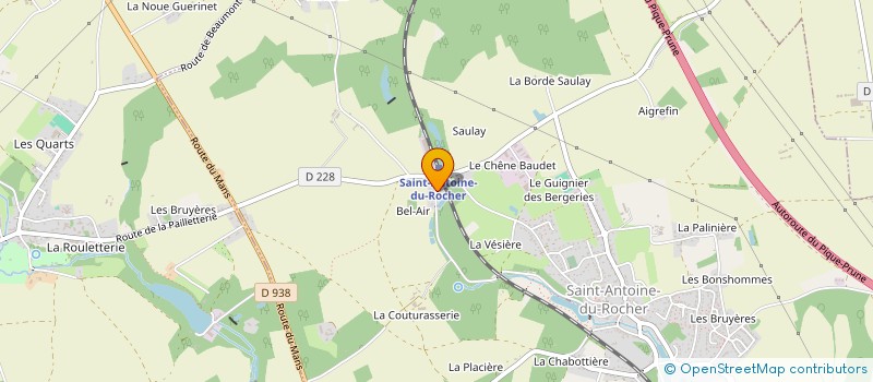 localisation de l'entreprise SCI CHLOHUG  SAINT-ANTOINE-DU-ROCHER