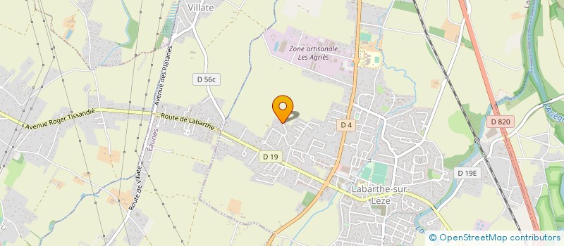 localisation de l'entreprise SCI CHLOJULIEN à LABARTHE-SUR-LEZE