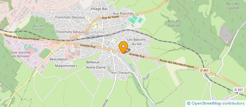 localisation de l'entreprise SCI CHLOMAR  VALDAHON