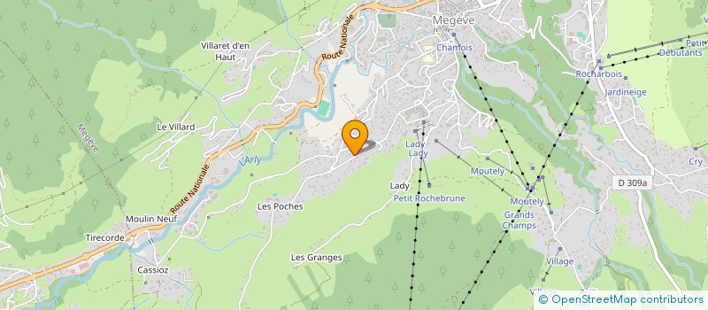 localisation de l'entreprise SCI CHM  MEGEVE