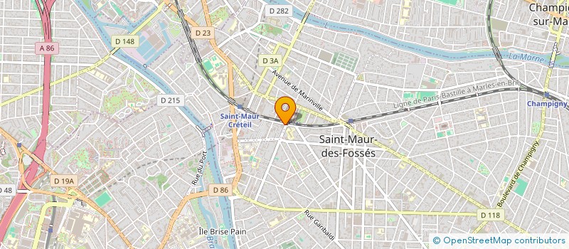 localisation de l'entreprise SCI CHM CRETEIL à SAINT-MAUR-DES-FOSSES