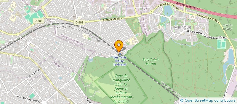 localisation de l'entreprise SCI CHO  NOISY-LE-GRAND