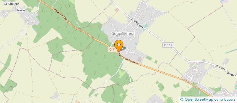 localisation de l'entreprise SCI CHOB  GOUPILLIERES