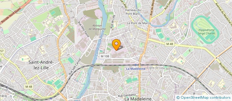 localisation de l'entreprise SCI CHOCO IMMO à LA MADELEINE