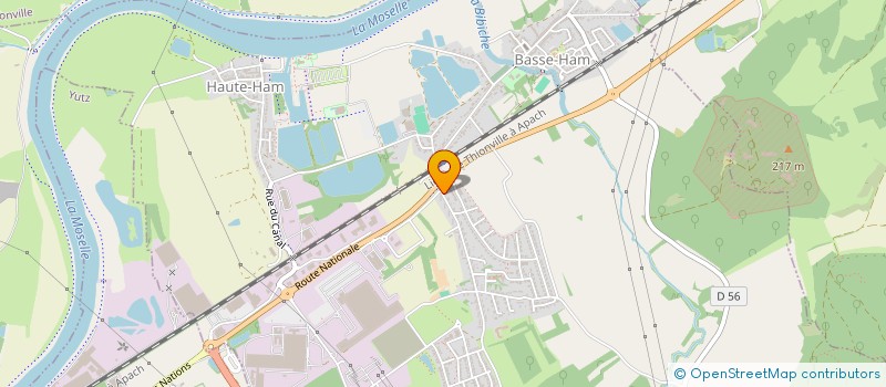 localisation de l'entreprise SCI CHOCOLAT  ELZANGE