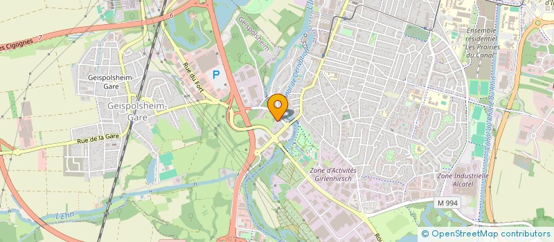 localisation de l'entreprise SCI CHOCOLAT  GEISPOLSHEIM