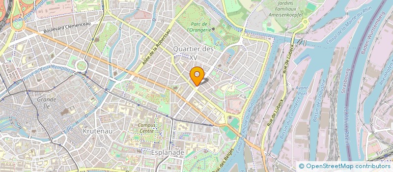 localisation de l'entreprise SCI CHOCOLAT  STRASBOURG