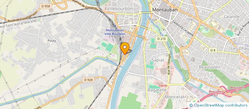 localisation de l'entreprise SCI CHOCOLAT  MONTAUBAN