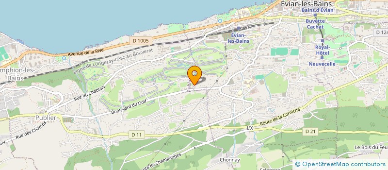 localisation de l'entreprise SCI CHOCOLATINE  EVIAN-LES-BAINS